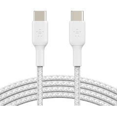 Belkin BOOST CHARGE 1m USB Type-C Cable - Premium Quality, Fast Charging, Durable & Stylish White Design